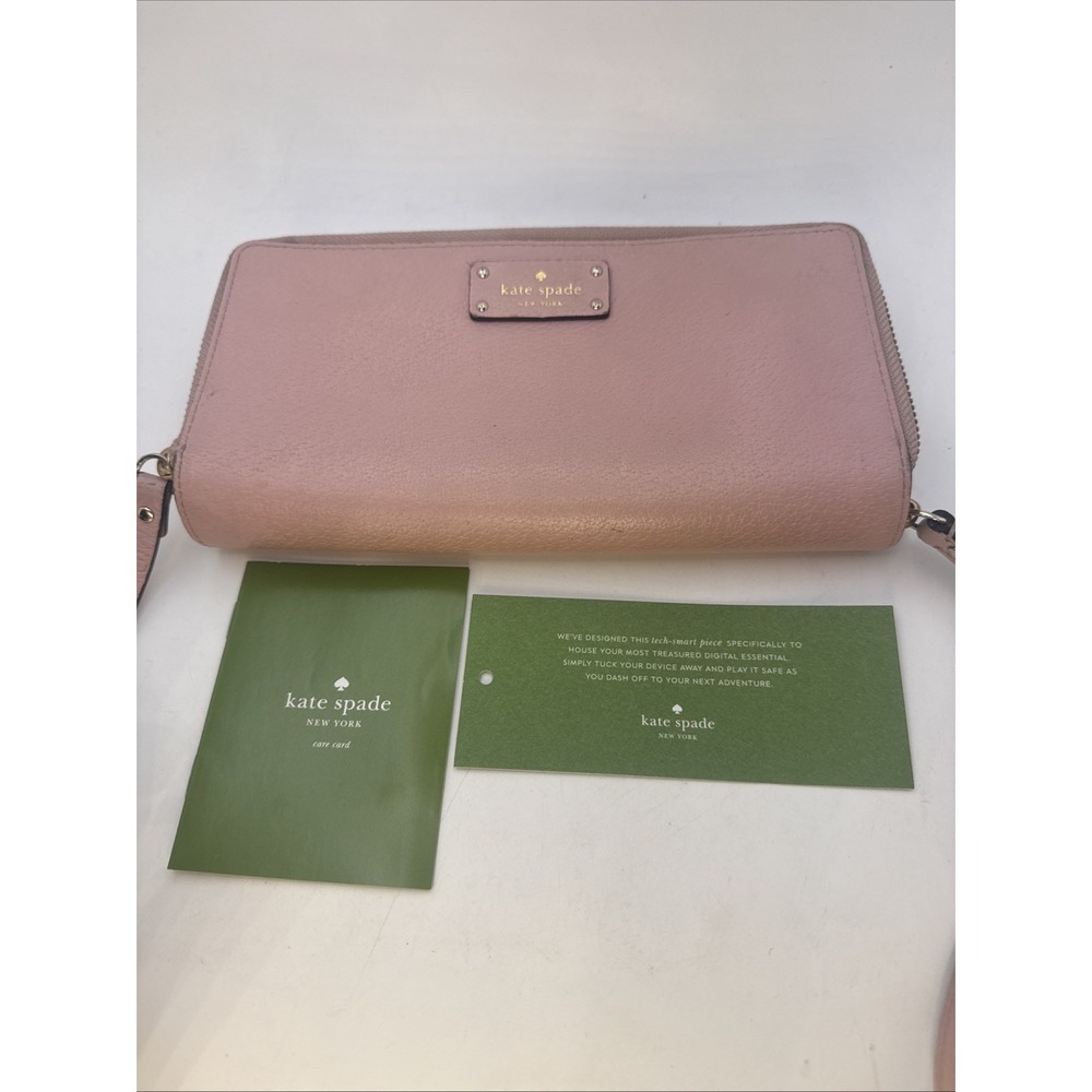 Kate Spade NY Grove Street Anita Double Zip Wallet Wristlet Pink
